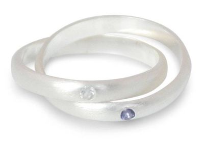 Alternate image for Fair Trade Sterling Silver and Iolite Ring Creation