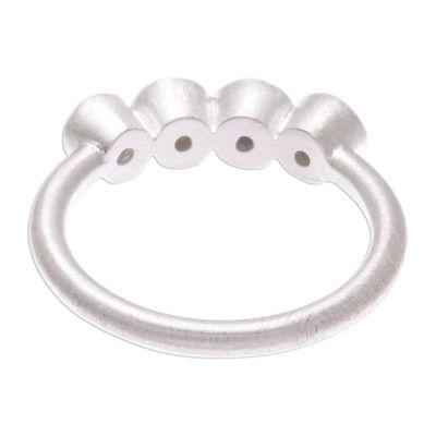 Alternate image for Sterling Silver and Sapphire Ring Songkran Moons