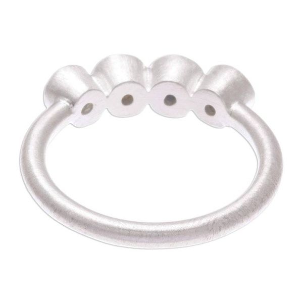 Alternate image for Sterling Silver and Sapphire Ring Songkran Moons