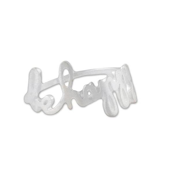 Alternate image for Inspirational Sterling Silver Band Ring from Thailand Gleaming Happiness
