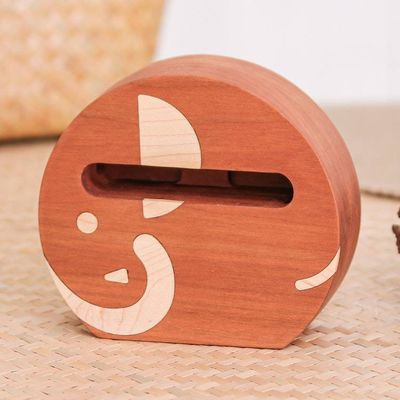 Alternate image for Non Electric Cherry  Maple Wood Elephant Phone Speaker Elephant Sounds