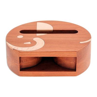 Alternate image for Non Electric Cherry  Maple Wood Elephant Phone Speaker Elephant Sounds