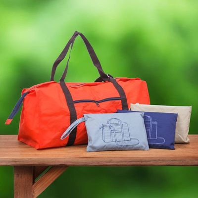 Alternate image for Waterproof Wristlet and Tote Nesting Travel Bag Set Voyage Venture