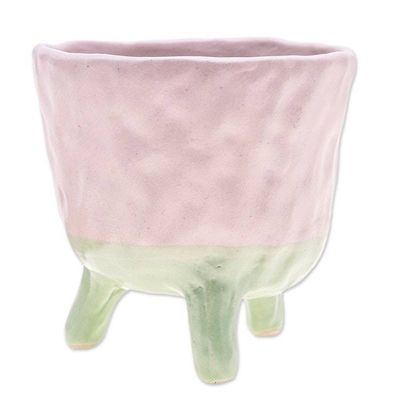 Alternate image for Curated Gift Set with 6 Ceramic Figurines and Flower Pot Pastel Garden