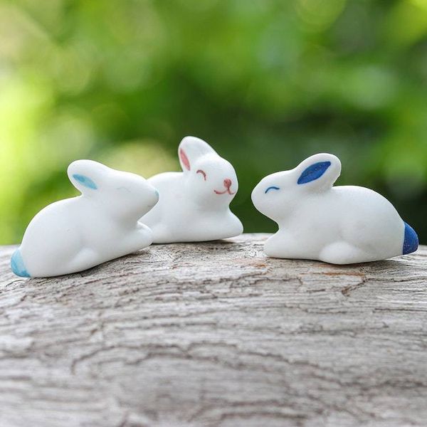 Alternate image for Curated Gift Set with 6 Ceramic Figurines and Flower Pot Pastel Garden
