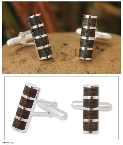 Primary image for Sterling silver cufflinks Forest Hero