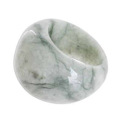Alternate image for Apple Green Jade Domed Ring from Guatemala Earthen Wisdom