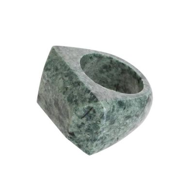 Alternate image for Pyramid-Shaped Jade Signet Ring from Guatemala Green Steppe