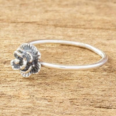 Alternate image for Small Flower Ring in Sterling Silver Humble Blossom