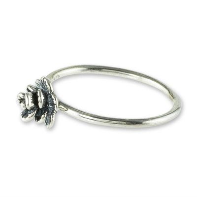 Alternate image for Small Flower Ring in Sterling Silver Humble Blossom