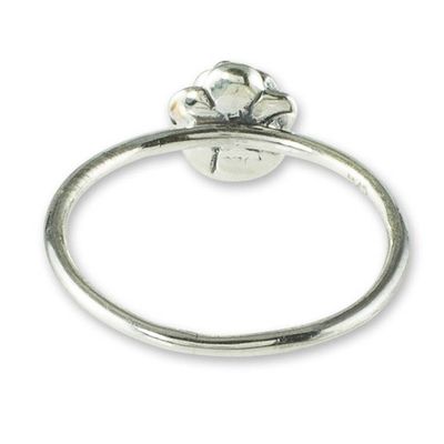 Alternate image for Small Flower Ring in Sterling Silver Humble Blossom