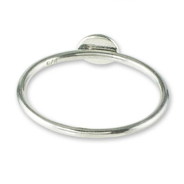 Alternate image for Modern Sterling Silver Circle Motif Ring Modern Forms