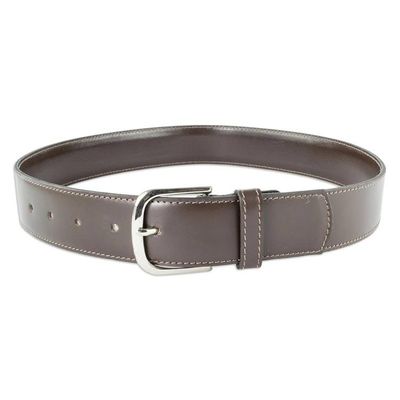 Alternate image for Handmade Dark Brown Mens Belt Smooth Elegance