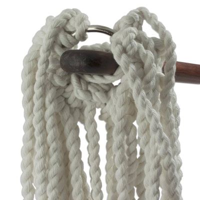 Alternate image for Hand Crafted Cotton Hammock Swing from Guatemala Take Me to the Clouds