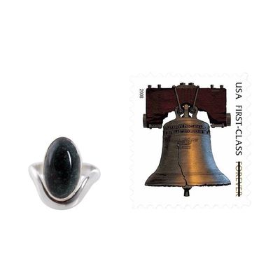 Alternate image for Dark Green Jade on Sterling Silver Artisan Crafted Ring Secret of the Earth