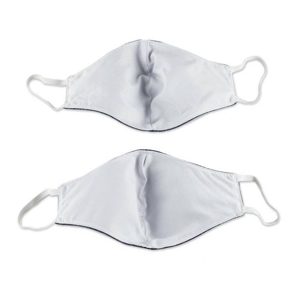 Alternate image for Dark Blue Cotton Denim Three-Layer Face Masks Large Pair Blue Denim Style