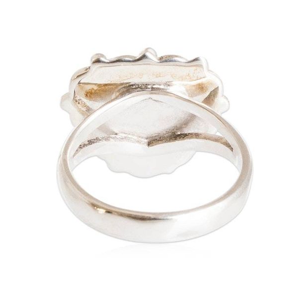 Alternate image for Jade Hearts on Sterling Silver Handcrafted Ring Zinnia Love