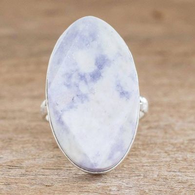 Alternate image for Jade cocktail ring Lilac Maya Mystique