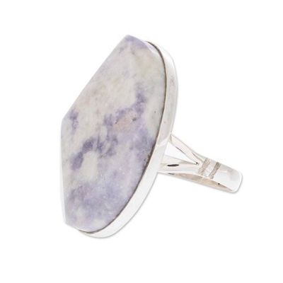 Alternate image for Jade cocktail ring Lilac Maya Mystique