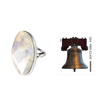 Alternate image for Jade cocktail ring Lilac Maya Mystique