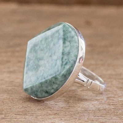 Alternate image for Jade cocktail ring Loves Cycles in Light Green