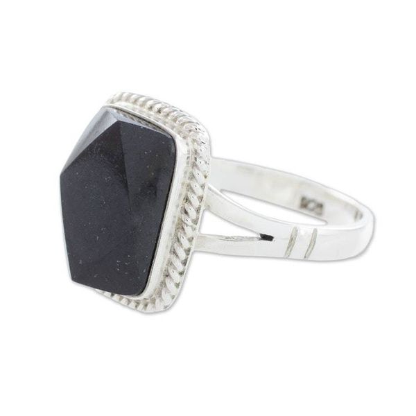 Alternate image for Black Jade Ring Black Maya Princess