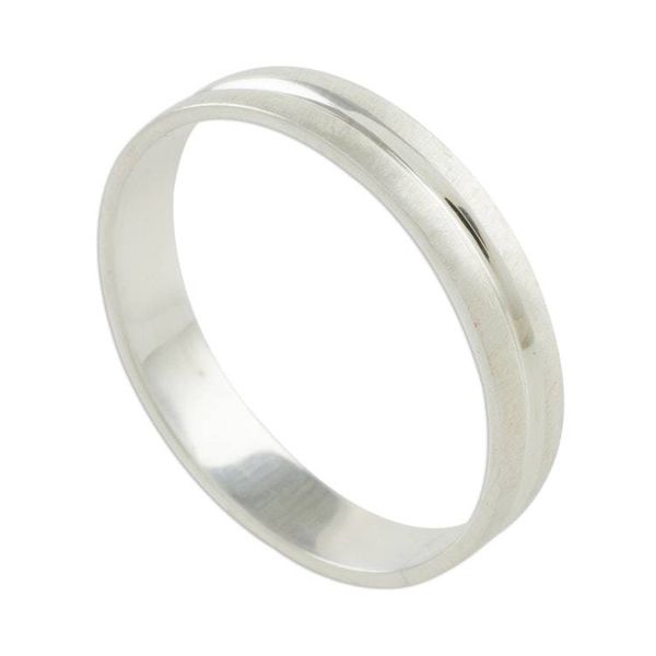 Alternate image for Artisan Crafted Sterling Silver Band Ring from Guatemala Eternal Elegance