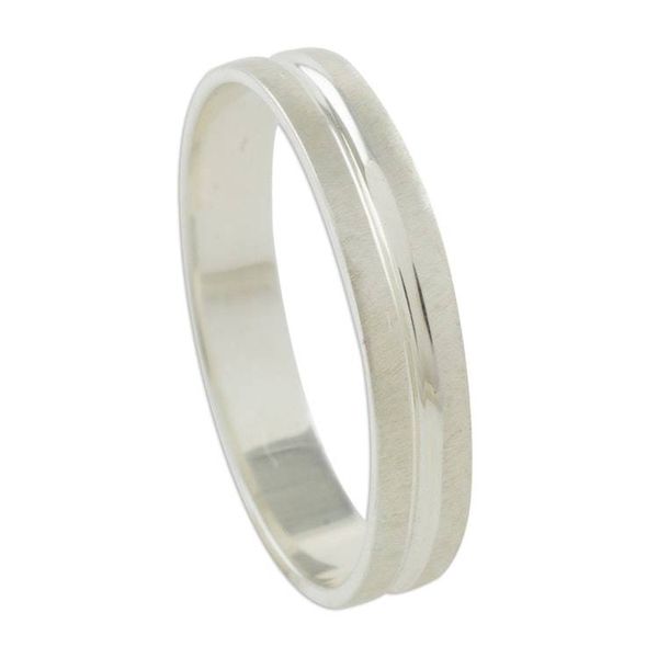 Alternate image for Artisan Crafted Sterling Silver Band Ring from Guatemala Eternal Elegance