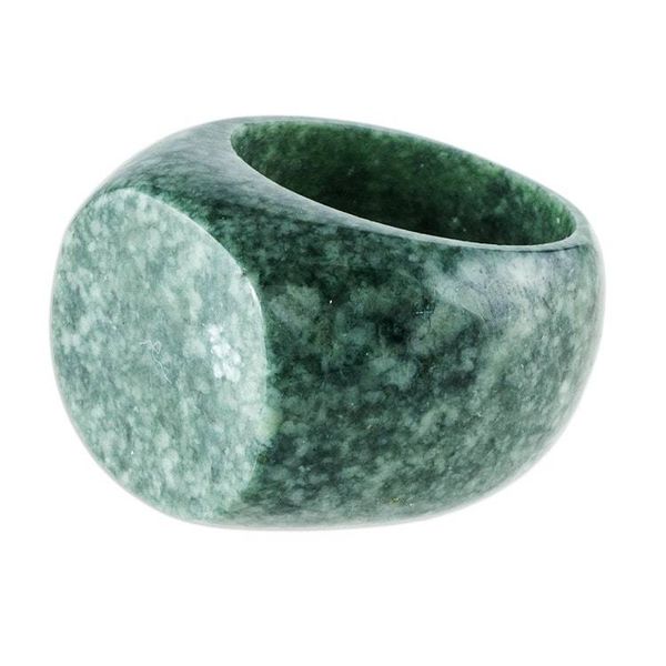 Alternate image for Hand Carved Natural Jade Ring Signet