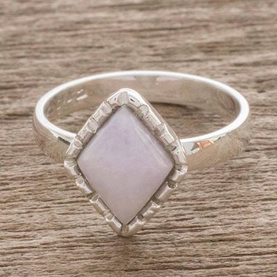 Primary image for Sterling Silver Ring with a Lilac Jade Diamond Lilac Diamond
