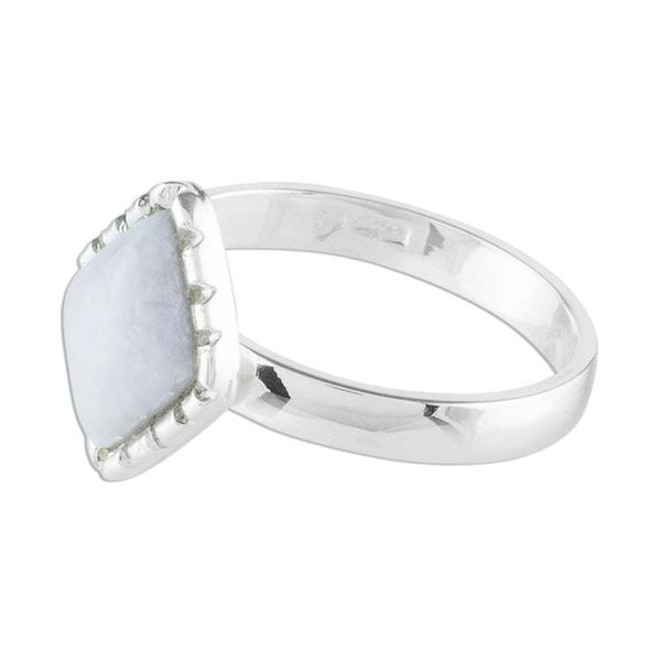 Alternate image for Sterling Silver Ring with a Lilac Jade Diamond Lilac Diamond