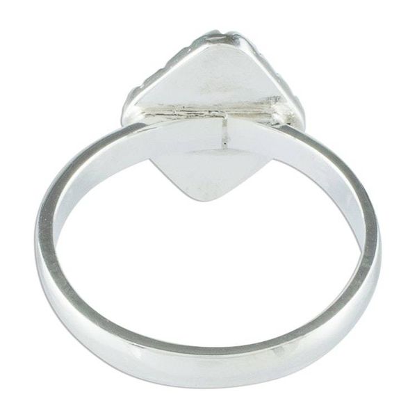 Alternate image for Sterling Silver Ring with a Lilac Jade Diamond Lilac Diamond