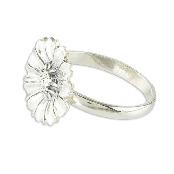 Alternate image for Pretty Sterling Silver Gerbera Daisy Cocktail Ring Gerbera