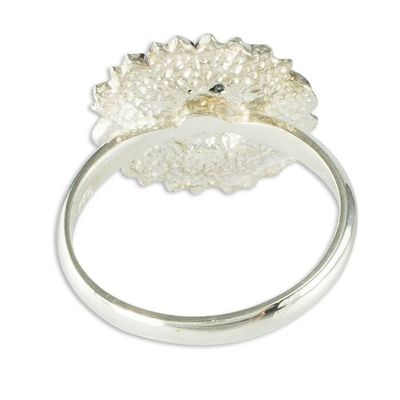 Alternate image for Pretty Sterling Silver Gerbera Daisy Cocktail Ring Gerbera