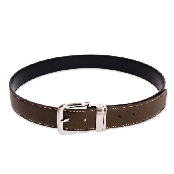 Alternate image for Green and Black Reversible Mens Belt Advocate in Olive