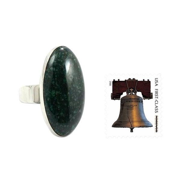 Alternate image for Jade cocktail ring Maya Virtues