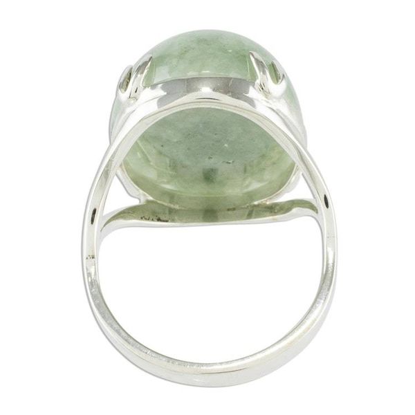Alternate image for Apple Green Jade Cocktail Ring Precious Light