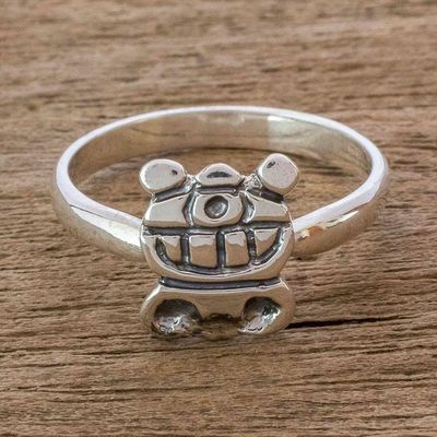 Primary image for Mayan Sterling Silver Uayeb Calendar Glyph Unisex Ring Uayeb