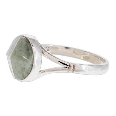 Alternate image for Circular Jade Cocktail Ring from Guatemala Facet Beauty