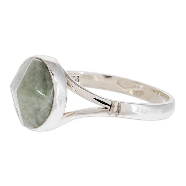 Alternate image for Circular Jade Cocktail Ring from Guatemala Facet Beauty