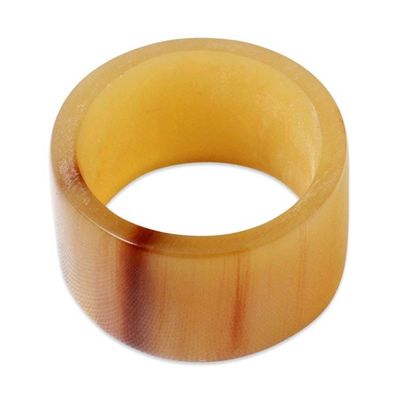 Alternate image for Mens Unique Horn Band Ring Eagle Essence