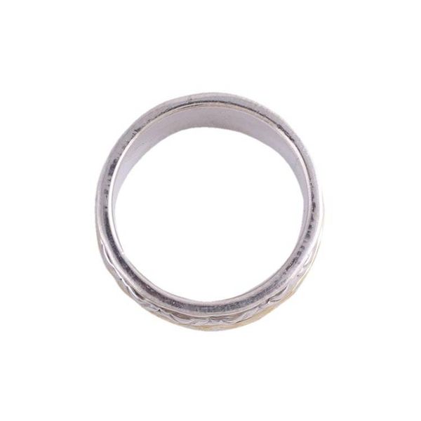 Alternate image for Sterling Silver and Brass Spinner Ring from India Beautiful Rotation