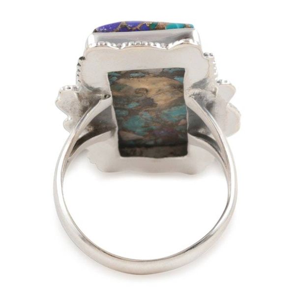 Alternate image for Handcrafted Sterling Silver Cocktail Ring from India Mosaic Art