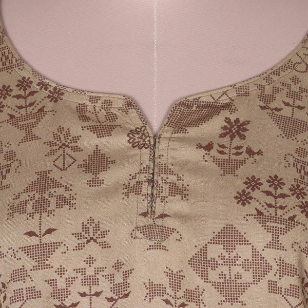 Alternate image for Screen Printed Floral Viscose Tunic from India Down to Earth