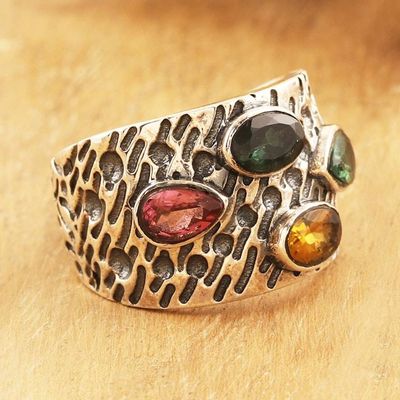 Primary image for Sterling Silver Domed Ring with Two-Carat Tourmaline Gems Creative Souls