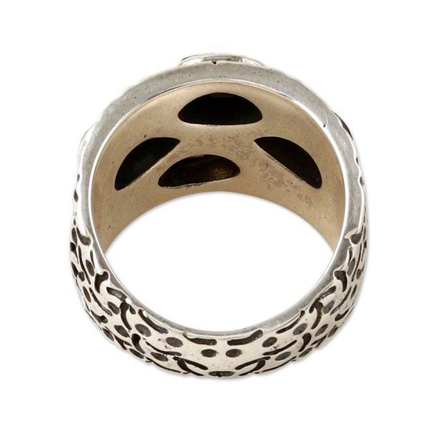 Alternate image for Sterling Silver Domed Ring with Two-Carat Tourmaline Gems Creative Souls