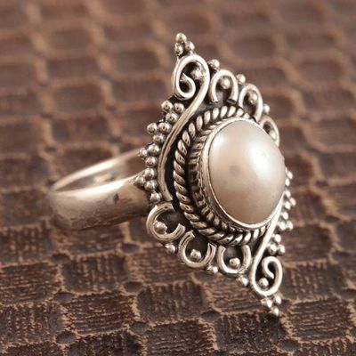 Alternate image for Artisan Crafted Cultured Pearl Ring Darling