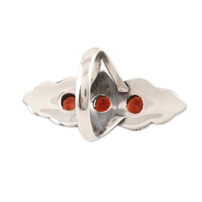 Alternate image for Garnet and Sterling Silver Cocktail Ring Berry Trio