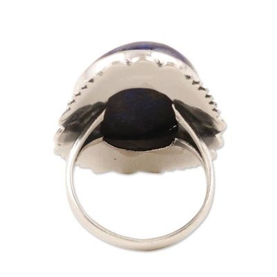 Alternate image for Lapis Lazuli and Sterling Silver Cocktail Ring Blue Breakthrough