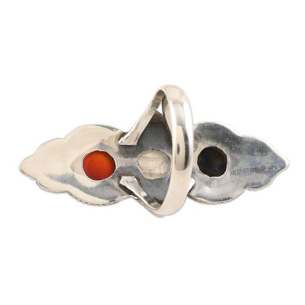 Alternate image for Lapis Lazuli and Rainbow Moonstone Cocktail Ring Power and Glory